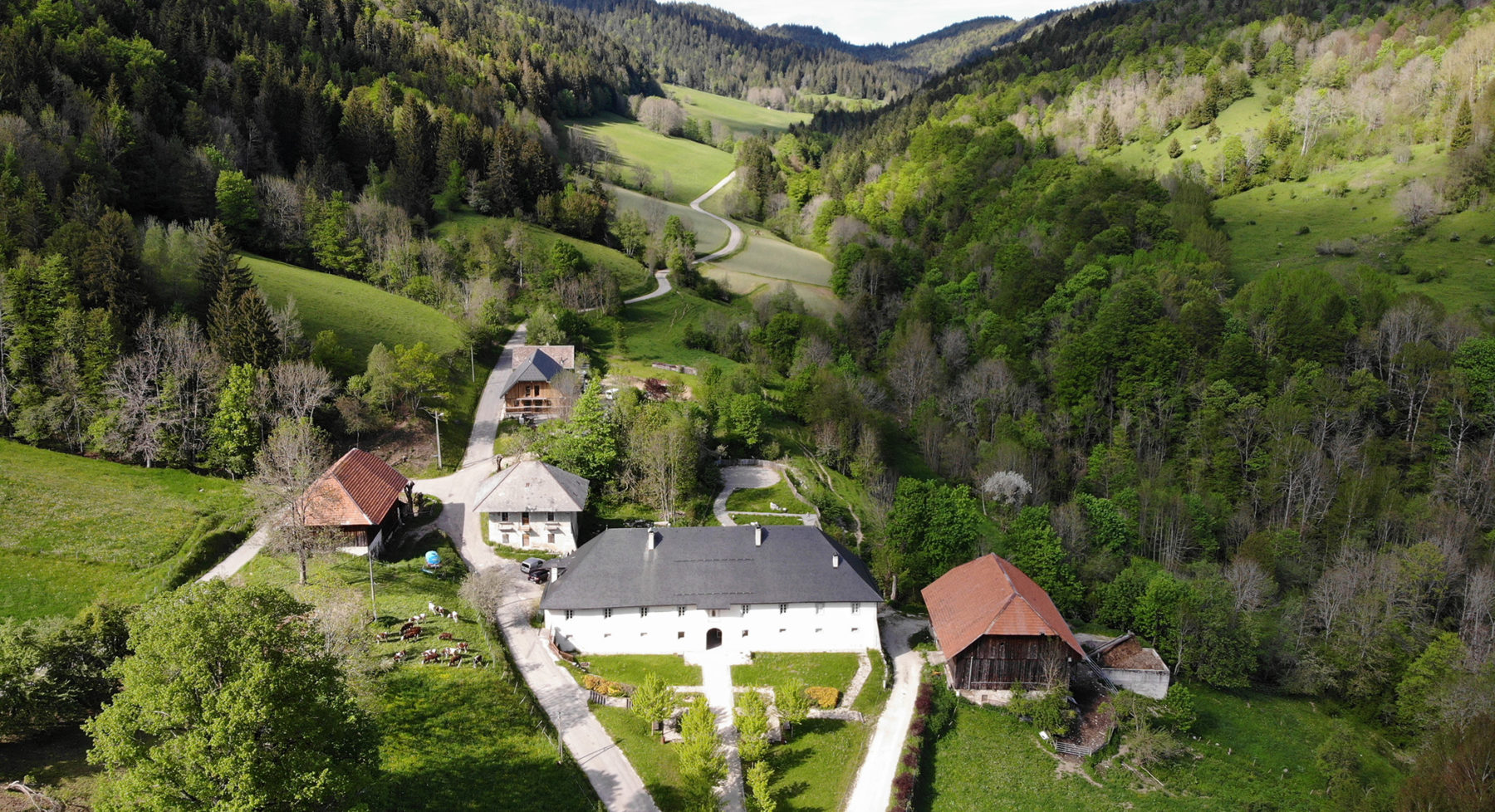 Chartreuse d'Aillon vue du ciel