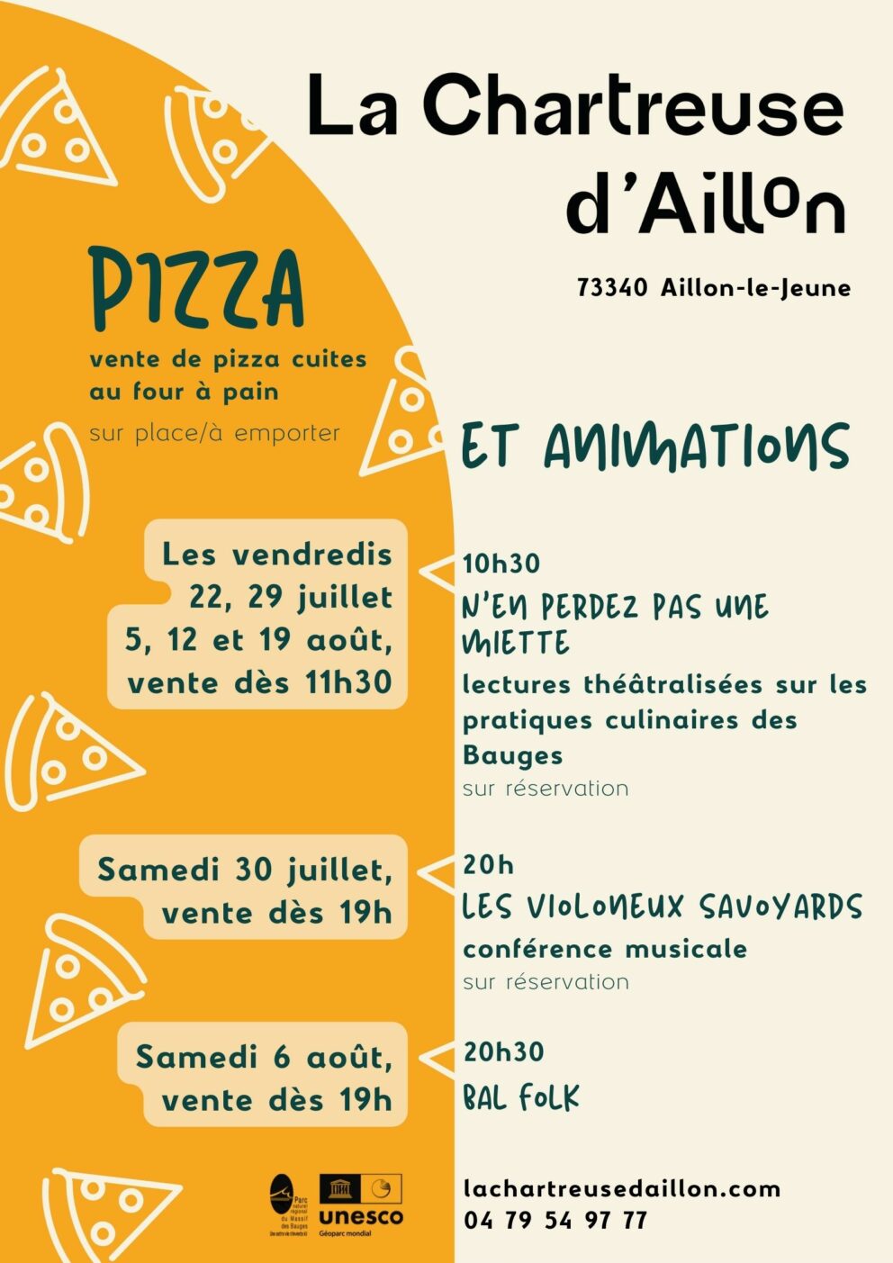 Pizza et animations