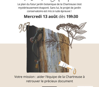 Escape Game – Le plan disparu du Jardin Botanique